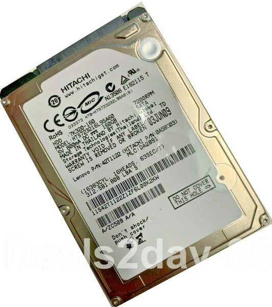 Hitachi HTS723216L9SA60 160GB SATA 2.5 Hard Drive laptop