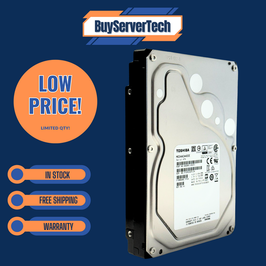 Toshiba MC04ACA400E 4TB 7200RPM 3.5" SATA 6Gb/s HDD 512e 0HRS Enterprise Drive