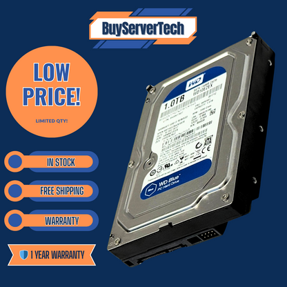 Western Digital WD10EZEX 1TB 7200RPM SATA 6Gb/s 64MB 3.5" HDD | Windows HD | 1YR