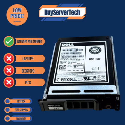 Dell 0HF06W 800GB 12G SAS 2.5" SSD SFF MU Hot-Swap R Series Server Drive | NEW
