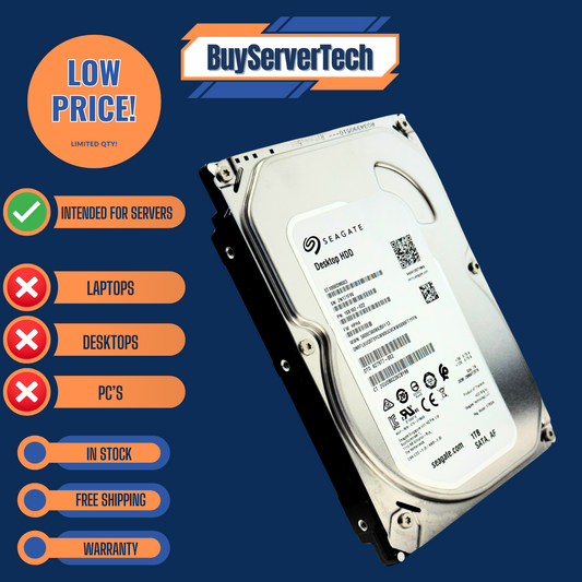 Seagate ST1000DM003 1TB 7200RPM SATA 6Gbps 3.5" HDD | 64MB | 0 Hours | 1YR