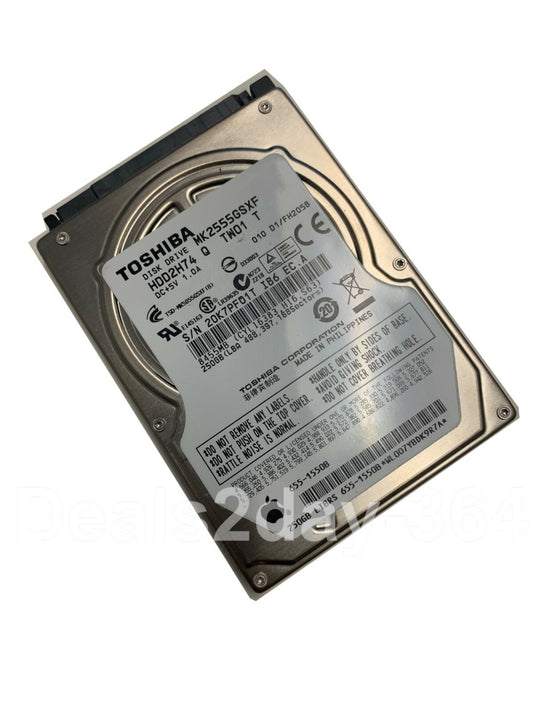 TOSHIBA 250GB Laptop Hard Drive MK2555GSXF 5400RPM 2.5√¢‚Ç¨¬ù