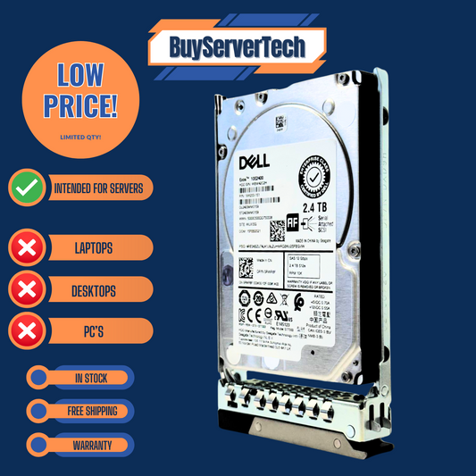 Dell RWR8F 2.4TB 10K SAS 12Gbps 2.5" HDD ST2400MM0159 256MB Cache 0HRS + 2YR W