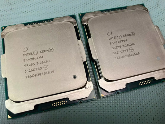 Matched pair Intel Xeon E5-2667v4 SR2P5 3.20GHz, 8 core, 25MB Processors LGA20
