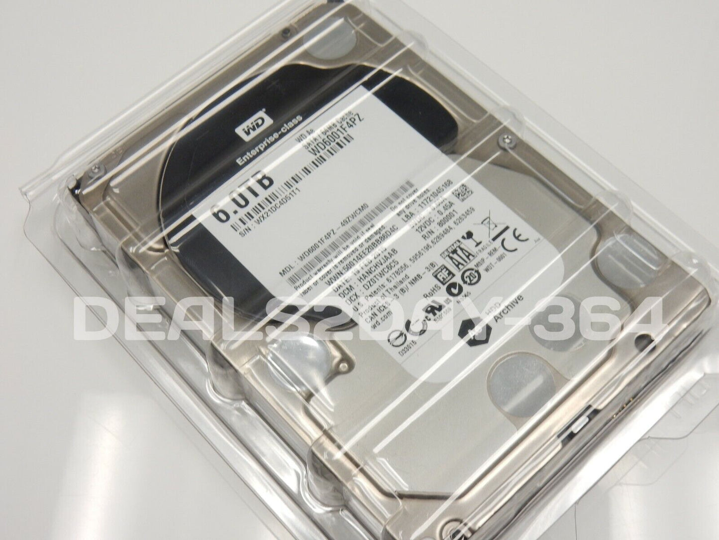 WD 6TB 3.5" AE Datacenter Archive SATA III 64 MB Cache Enterprise Hard Drive (WD