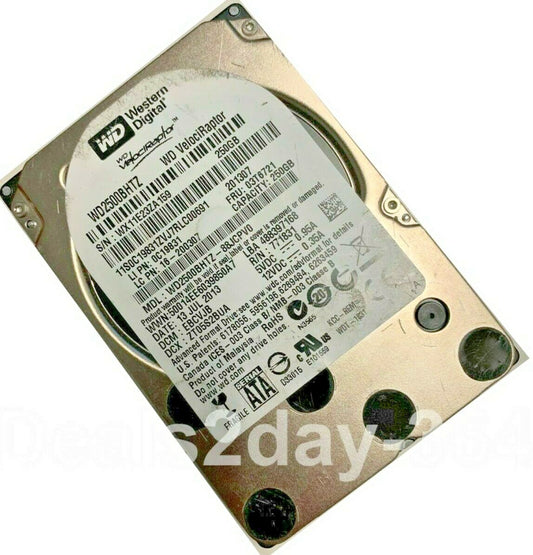  Western Digital WD2500BHT  Velociraptor 250GB 10K RPM 2.5" SATA Hard Disk Dri