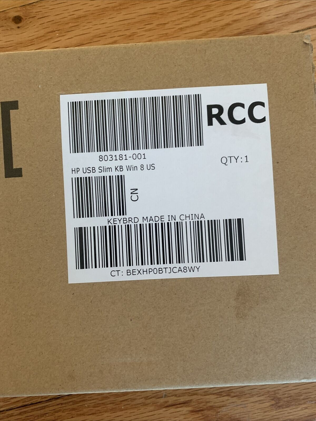 BRAND NEW HP Keyboard Business Black Slim USB Windows Enhanced P/N 803181-001
