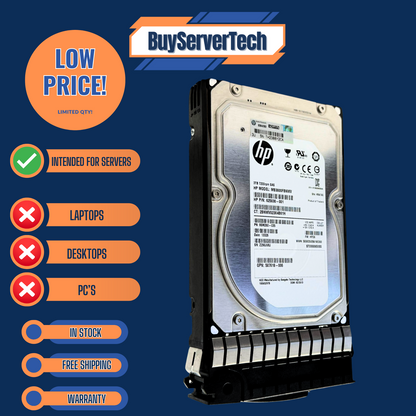 HP 652766-B21 653959-001 638521-002 3TB SAS 7.2K LFF HDD | 0 Hours | Caddy | 1YR