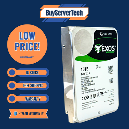 Seagate EXOS ST10000NM001G 10TB 7200RPM 256MB 3.5" SATA HDD + 2 Yr Warranty