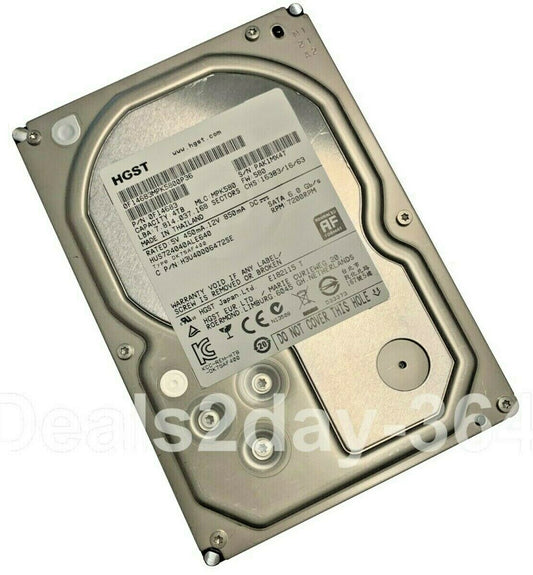 Hitachi 4TB 3.5" Hard Drive HUS724040ALE640 Ultrastar 7K4000 Internal 7.2K