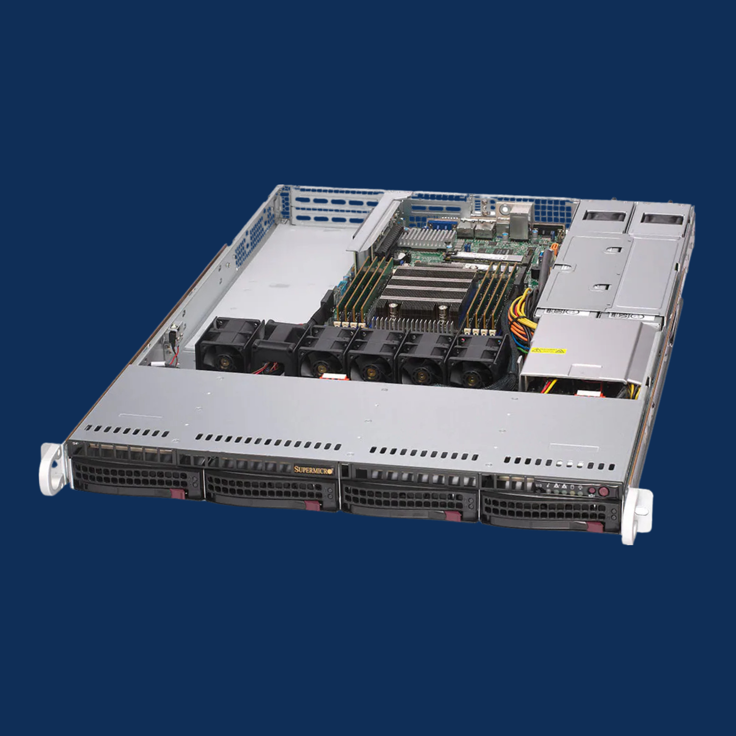 Supermicro AS-1014S-WTRT 1U Server | AMD EPYC 7702P - Dual PSU
