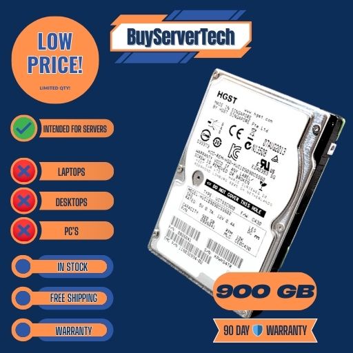 HGST 900GB 10K SAS 2.5" 6Gb/s HDD for HP DL360 DL380 DL385 Gen8 Gen9