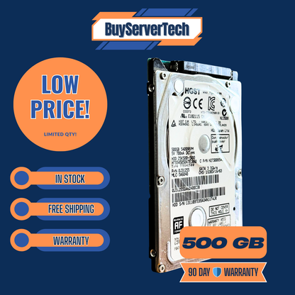 HGST 500GB SATA 5.4KRPM 2.5" Drive HTS545050A7E380 for Laptop,PS3, PS4 ,Xbox 1
