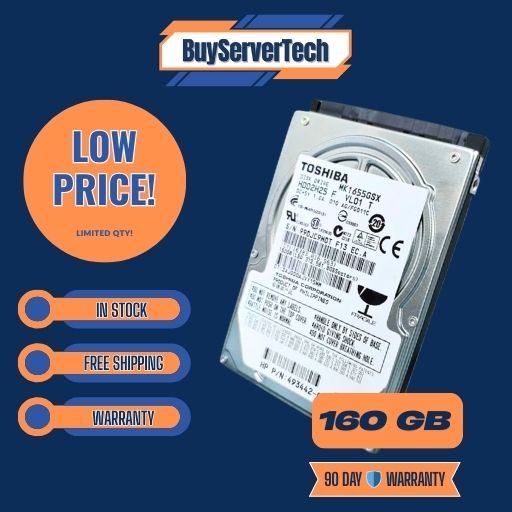 Toshiba 160GB 5400RPM 2.5" SATA HDD MK1655GSX Laptop Notebook Hard Drive