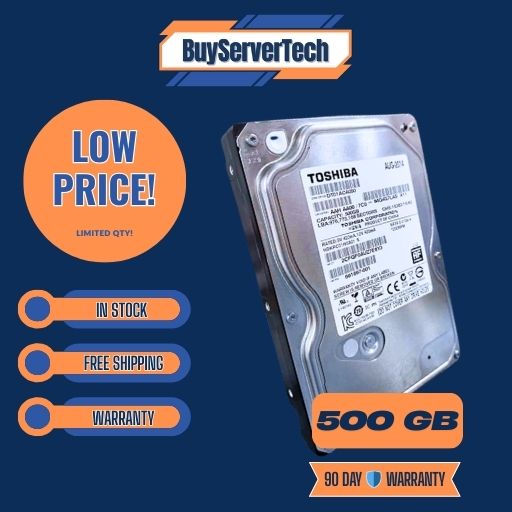 Toshiba 500GB 7200RPM 3.5" SATA HDD DT01ACA050 Desktop PC Computer Hard Drive