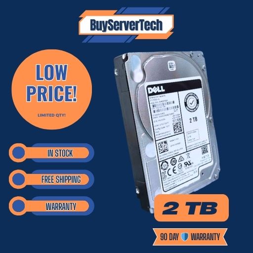 Dell 0VR92X 2TB 7200RPM 2.5" SATA 6Gb/s HDD ST2000NX0423 Enterprise Server Drive
