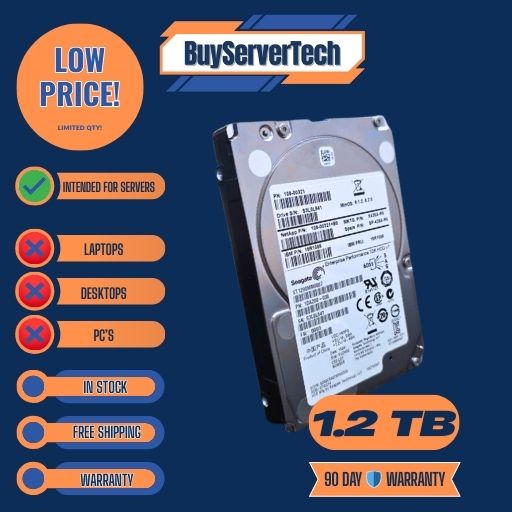 Seagate ST1200MM0007 1.2TB 10K RPM 2.5" SAS 12Gb/s HDD Enterprise Server Drive